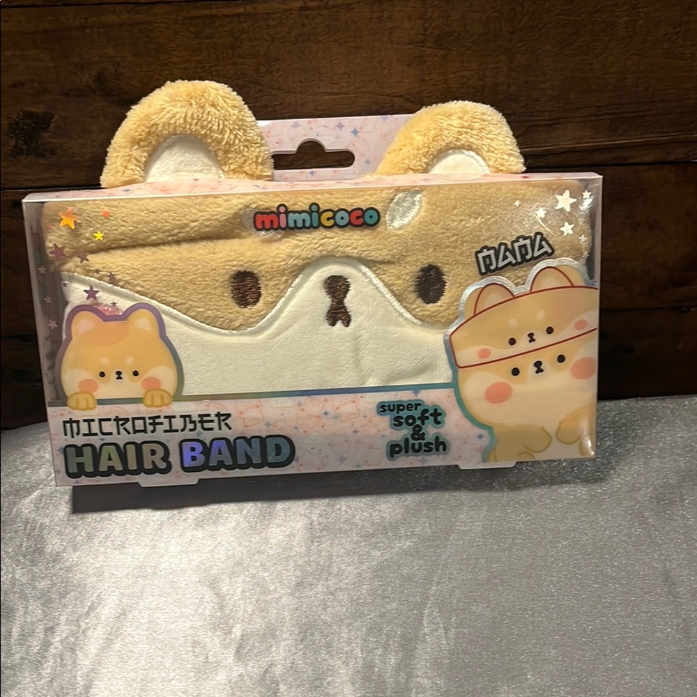 Corgi mini coco Microfiber Hair Band